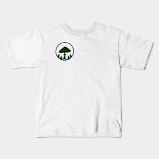 Mushroom Emblem Kids T-Shirt